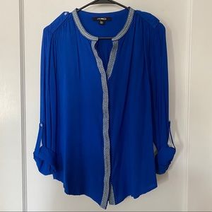 Itro Royal Blue Long Sleeve Shirt